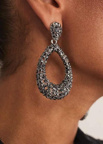 Phase Eight Sparkle Teardrop Jewellery Silver USA | 3859074-IW